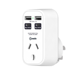 SINGLE OUTLET ADAPTOR 2 USB-A & 2 USB-C