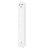 6 OUTLET POWERBOARD WHITE