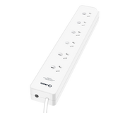 6 OUTLET POWERBOARD WHITE