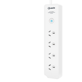 4 OUTLET MASTERSWITCH POWERBOARD WHITE