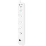 4 OUTLET MASTERSWITCH POWERBOARD DUAL TYPE-C AND USB-A