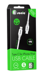 FANCY ECO USB CABLE TYPEC TO LIGHTNING WHT