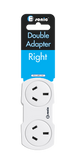 DOUBLE ADAPTOR FLAT RIGHT