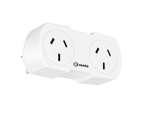DOUBLE ADAPTOR FLAT RIGHT