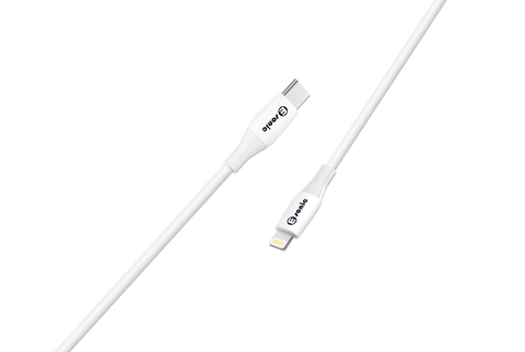 FANCY ECO USB CABLE TYPEC TO LIGHTNING WHT