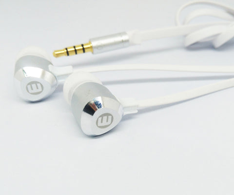 Premium Metallic Earphone with Controller Silver