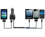 3in1 Cable 2USB Car Charger  4.8A