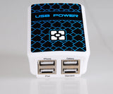 4 USB Wall Charger 4.8A