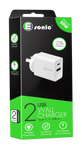 2 USB Charger with USB-C and USB-A 20W
