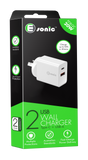 2 USB Charger with USB-C and USB-A 20W