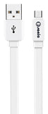 Premium Eco Microusb Flat Cable (White)